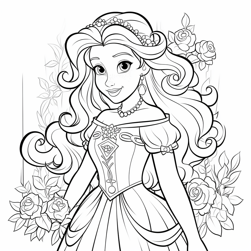 Princess Coloring Page