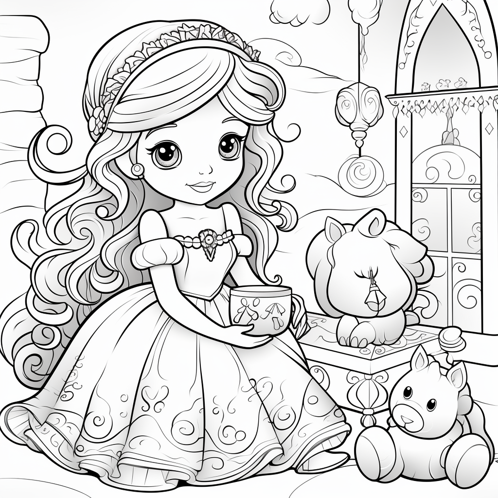 Princess Coloring Page