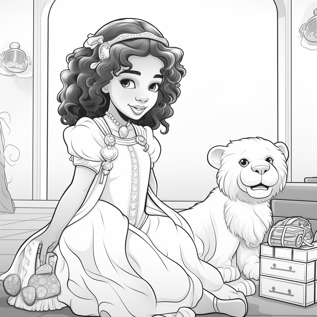 Princess Coloring Page