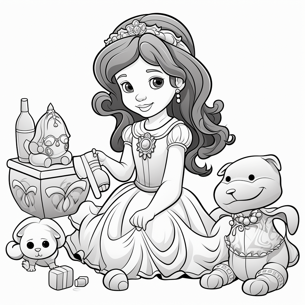 Princess Coloring Page