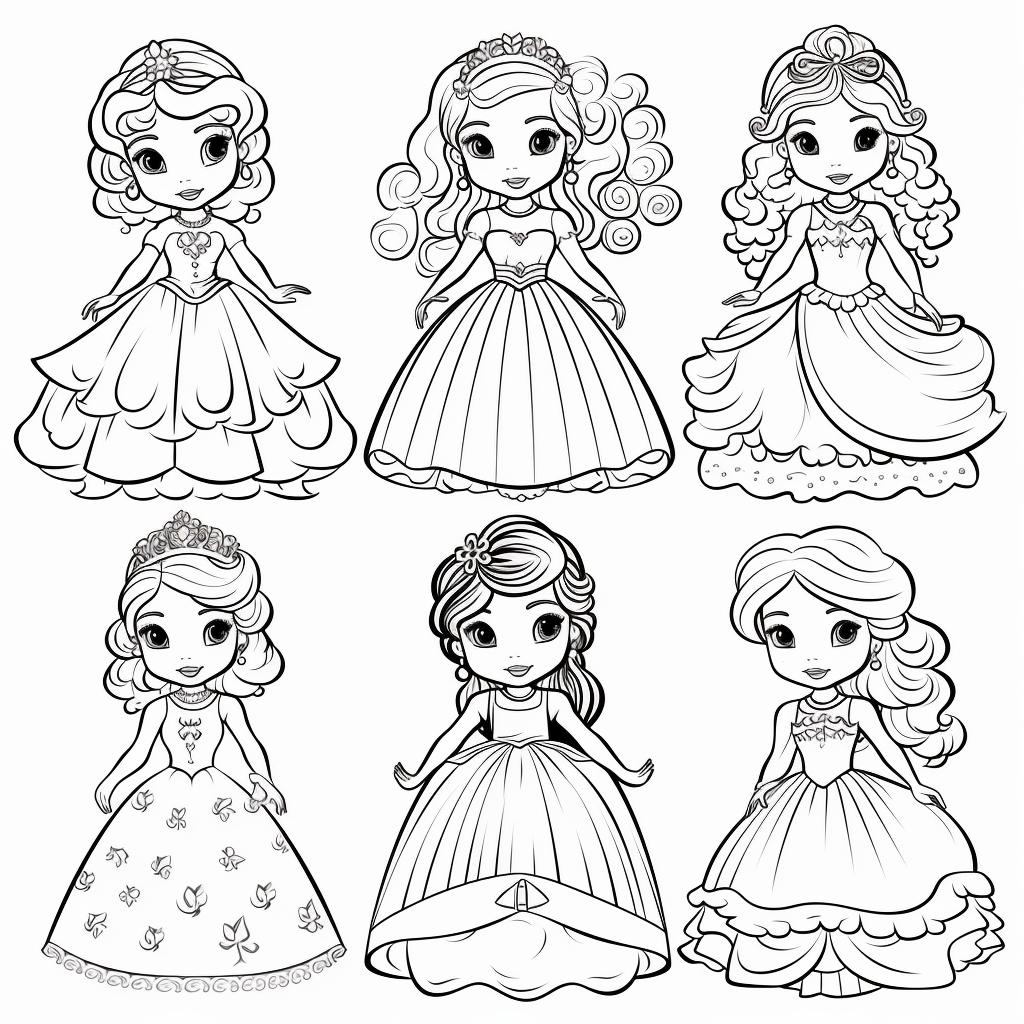 Princess Coloring Page