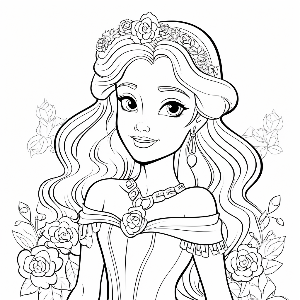 Princess Coloring Page