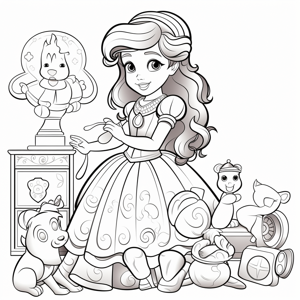 Princess Coloring Page