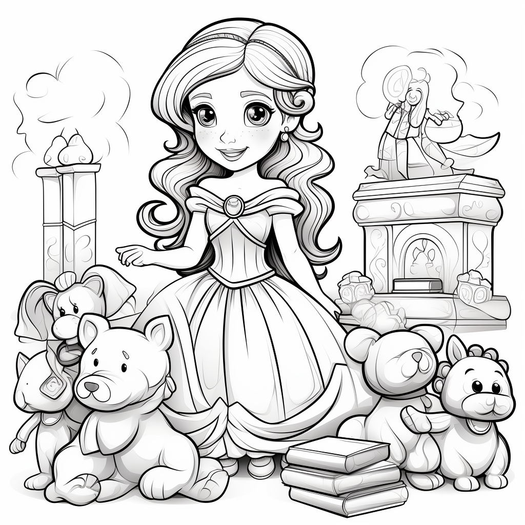 Princess Coloring Page