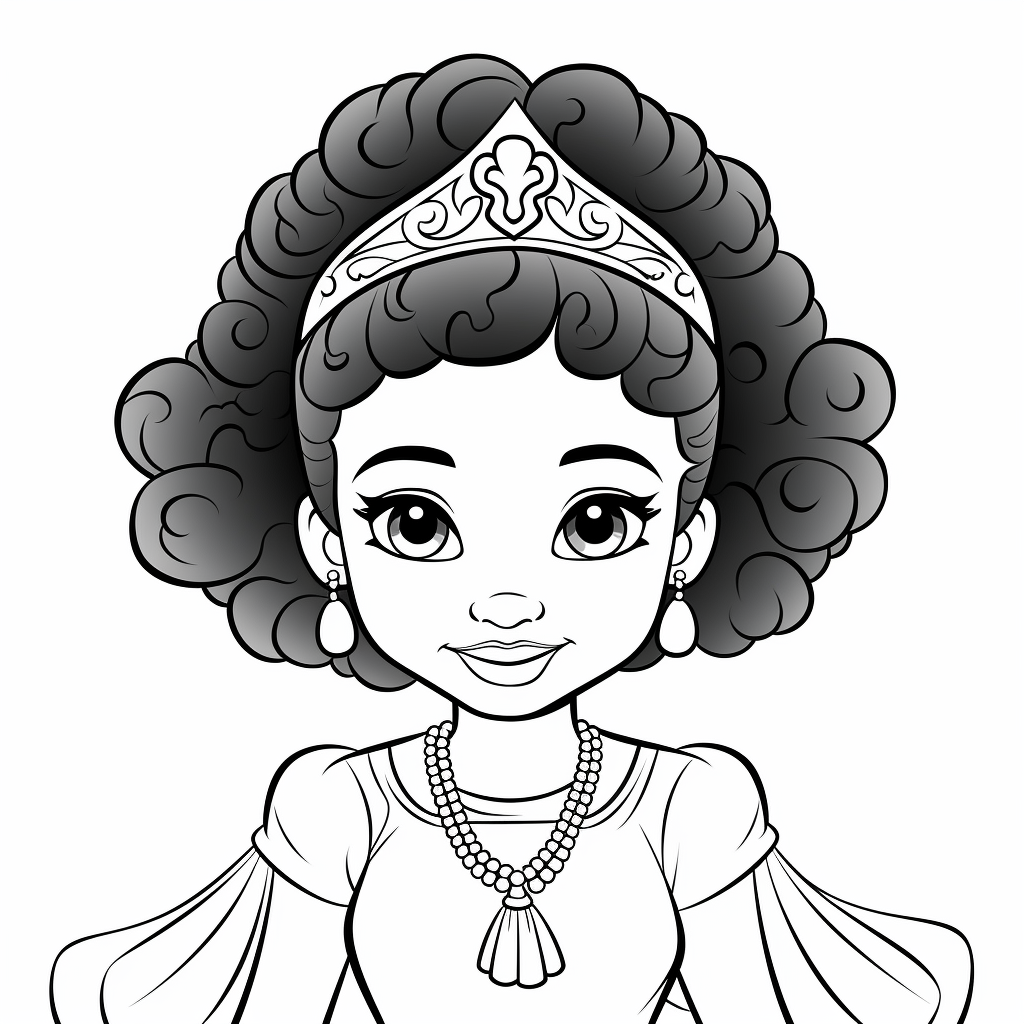 Princess Coloring Page