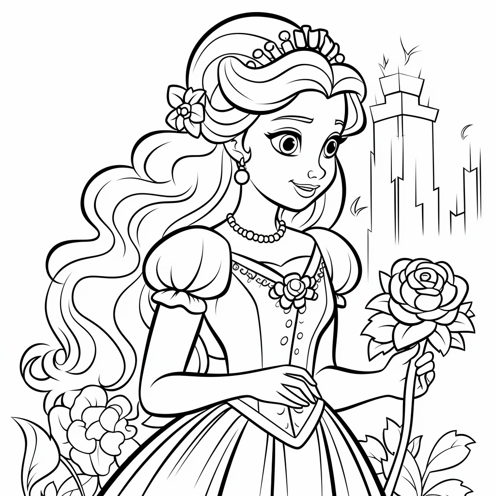 Princess Coloring Page