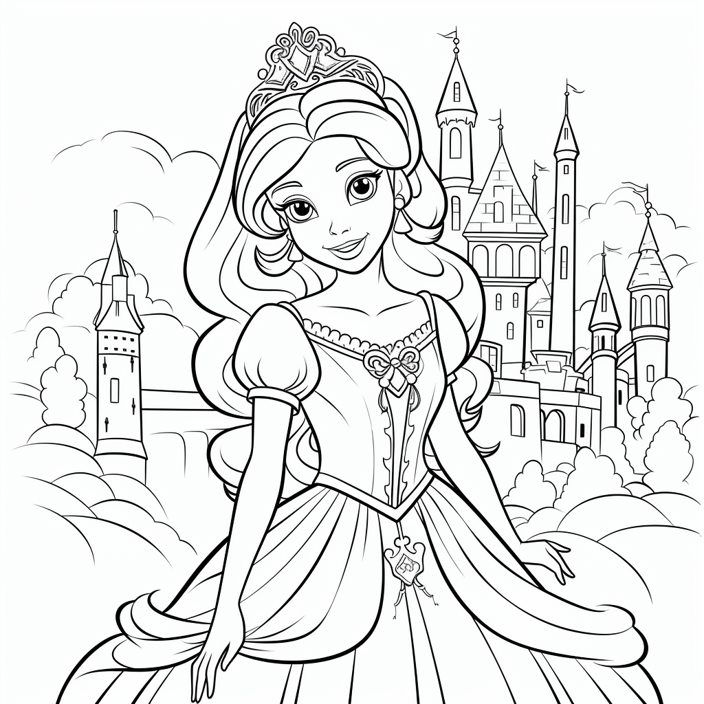 Princess Coloring Page