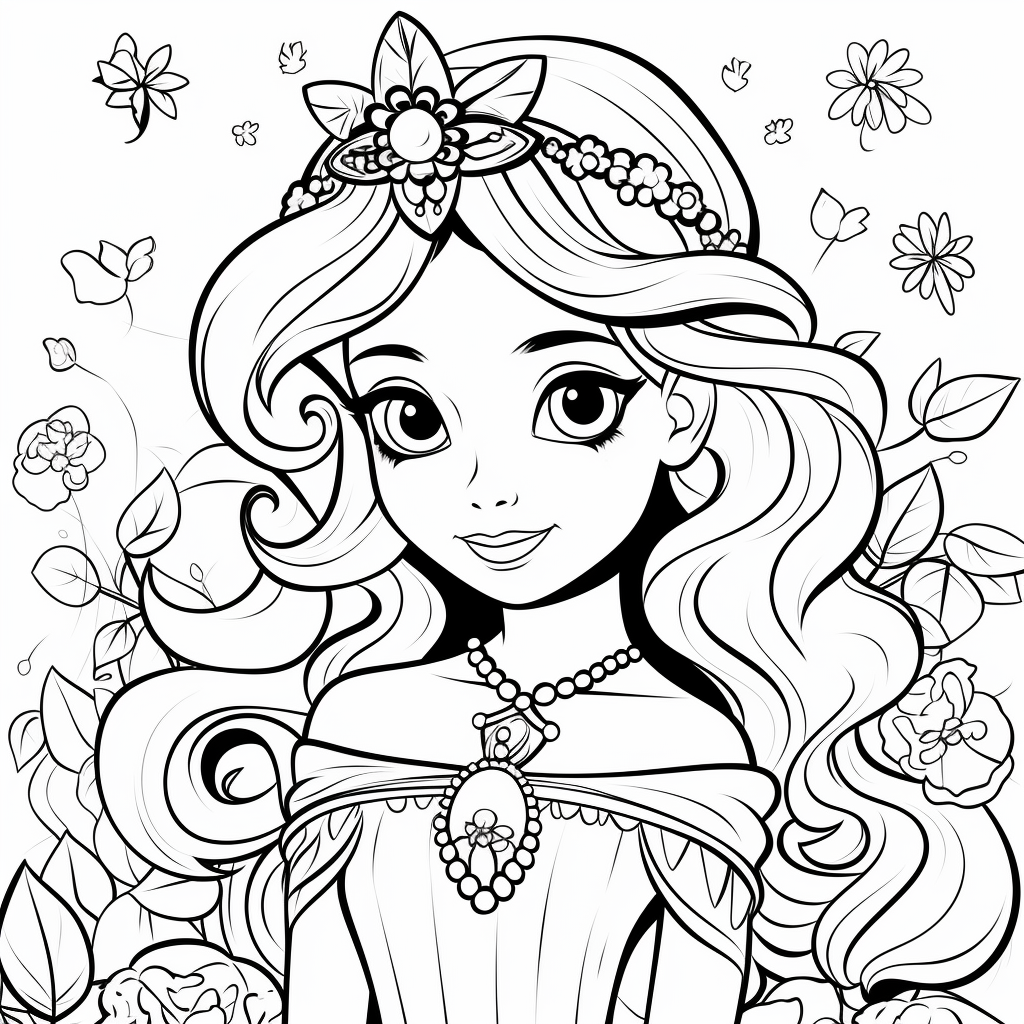 Princess Coloring Page