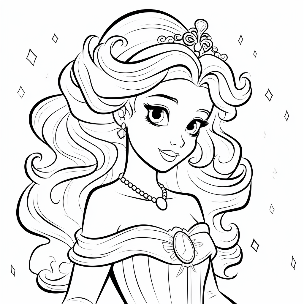 Princess Coloring Page