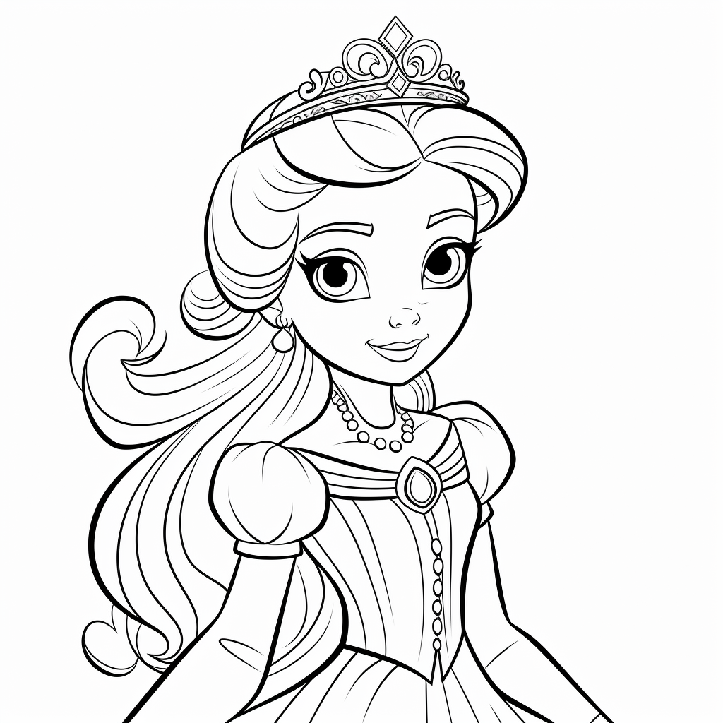 Princess Coloring Page