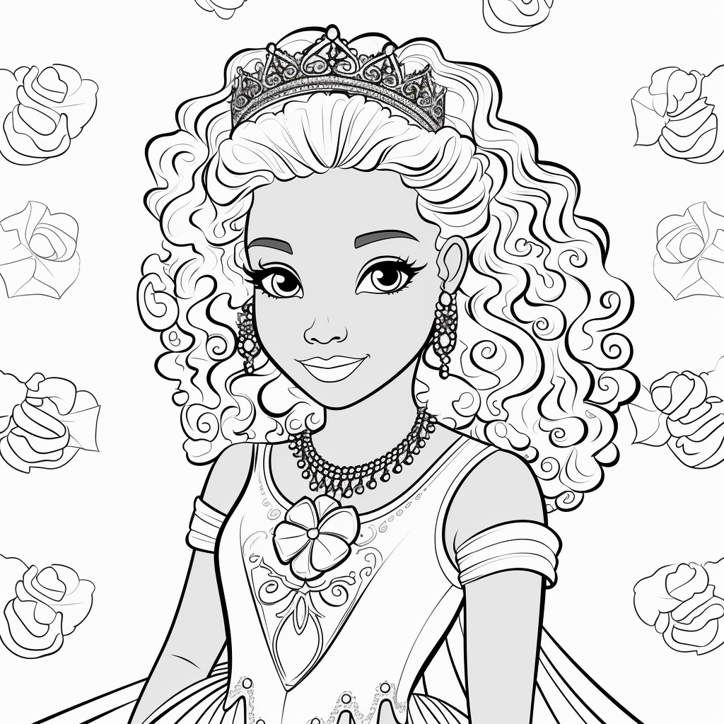 Princess Coloring Page