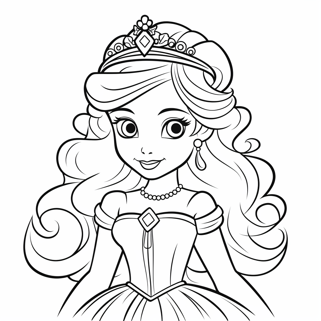 Princess Coloring Page